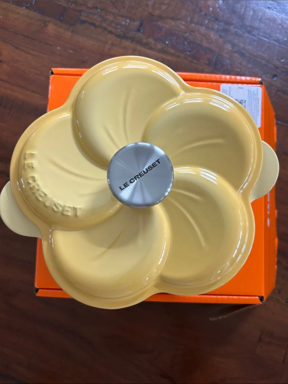 NIB Le Creuset floral cocotte